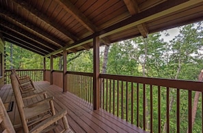 Have your coffee on the back porch while enjoying the view!