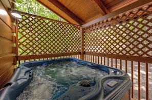 Hot tub offers the perfect place to relax! 