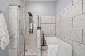 Walk-in shower  or Soaking tub?  I pick the Soaking tub!  You??