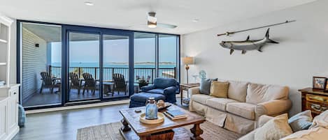 Living room and balcony view