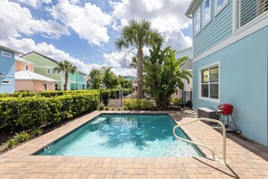 Pool with lounge chairs exclusive use to the guests