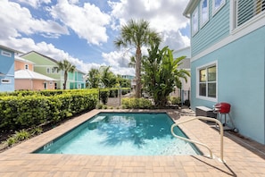 Pool with lounge chairs exclusive use to the guests