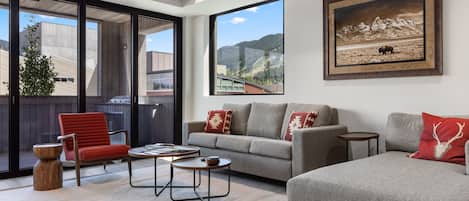 Living Room with Fireplace