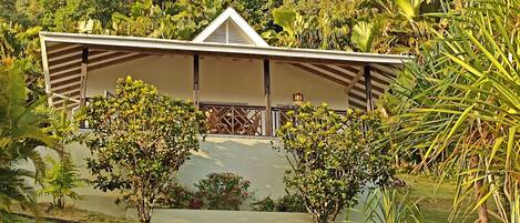 Amuse Bush Villa viewed from the front.