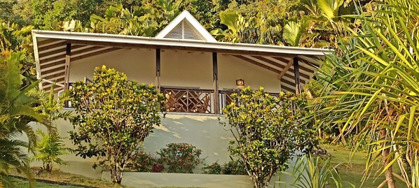 Amuse Bush Villa viewed from the front.