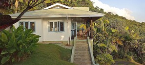 Looking into the veranda.