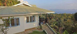 View of the bay from the side of the villa.