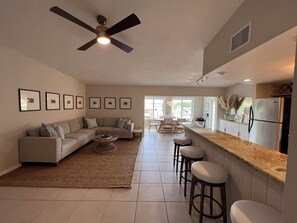 Upstairs living area