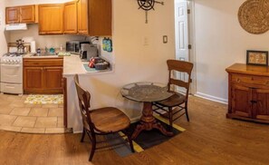 Kitchen and living room area 