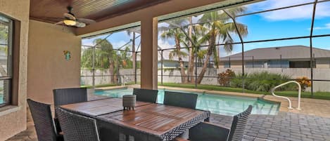 Make the very best of the Southwest Florida lifestyle with al fresco meals and lazy pool days in your own private outdoor space.