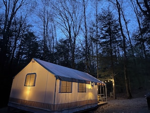 Nighttime......no worries we have you covered. Whether you want to stay inside or out, there is plenty of light for entertaining at night.