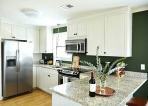 Modern kitchen with sleek and stylish cookware