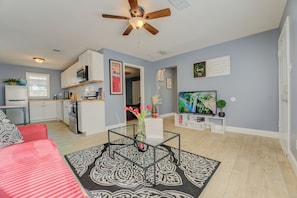 Bright and cozy living room for your relaxation