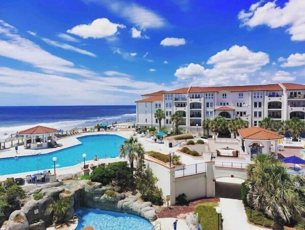 Enjoy views from our condo balcony for breakfast, lunch or dinner! 