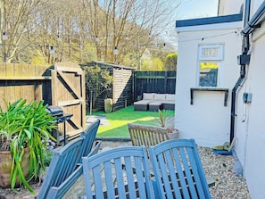 Private, enclosed garden | The Annex at Tenniside, Perranporth