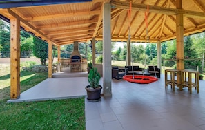 outside