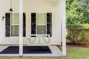 Relax on the front porch swing