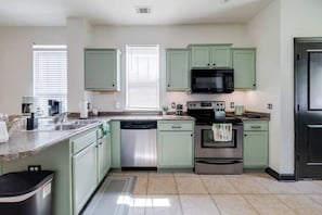 Space where guests can cook their own meals