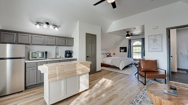 Indoors, Home Decor, Bed, Furniture, Ceiling Fan