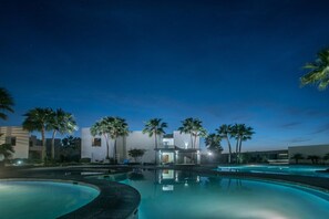 Pools at night