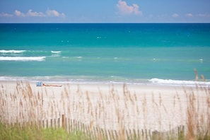 Emerald Isle Beach is two miles away