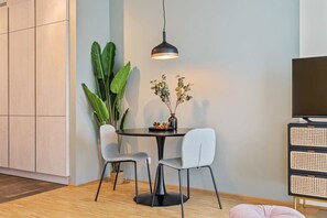 Savor a morning espresso at our chic dining nook.