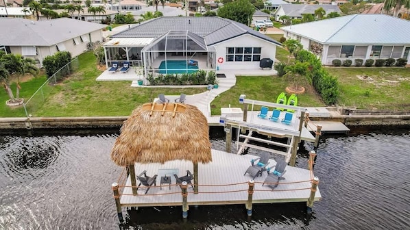 This beautiful waterfront home is the perfect getaway for those looking to relax and unwind in style.