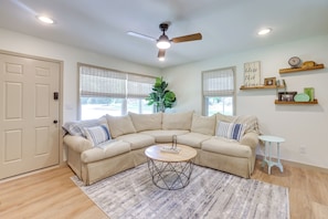Living Room | Smart TV | Central Heating & A/C | Ceiling Fans