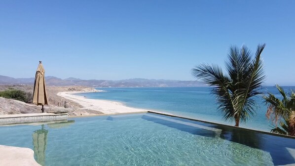 Incredible sea views right from the infinity pool
