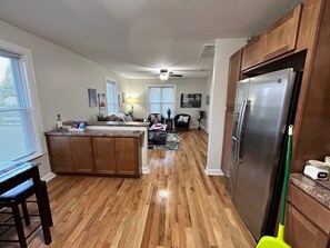Newly renovated kitchen with all the modern conveniences. 