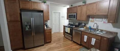 Nice clean kitchen with all the convenience of the home.