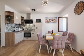 Kitchen and dining area