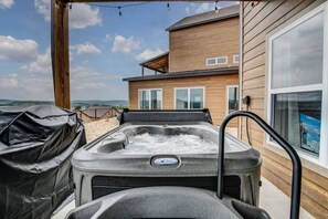 Soak in the hot tub
