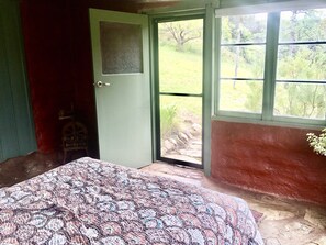 Bedroom with bush view