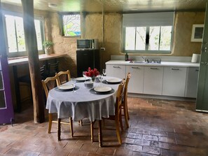 Well equipped kitchen