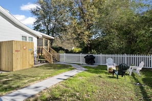 Your dog will love spending time in the Fenced In backyard!