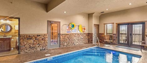 Peaceful Living's inviting indoor pool