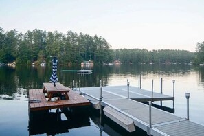 Swim out to the floating dock for some extra summer fun!