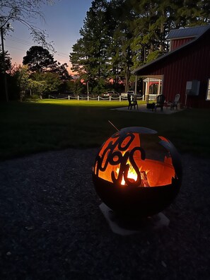 Gather around the coolest Razorback fire pit in Arkansas!