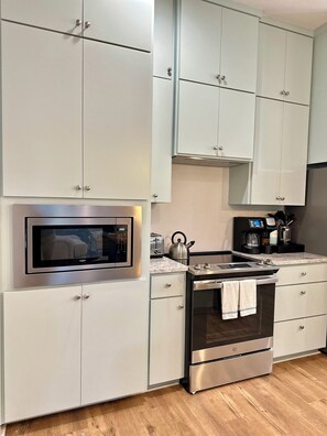 Fully stocked kitchen