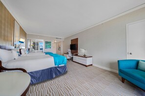 There is additional sofa for resting and relaxation 
