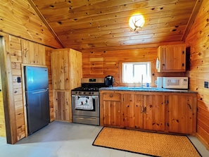 Brand new stainless steel appliances for whipping up your favorite meal.