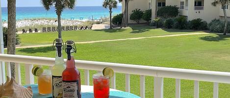 Dine Alfresco on your Covered Balcony ~ Overlooking the Emerald Coast ~ Perfect Place to Rest & Relax!