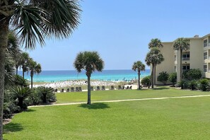 Enjoy Beautiful Gulf & Beach Views from the Balcony