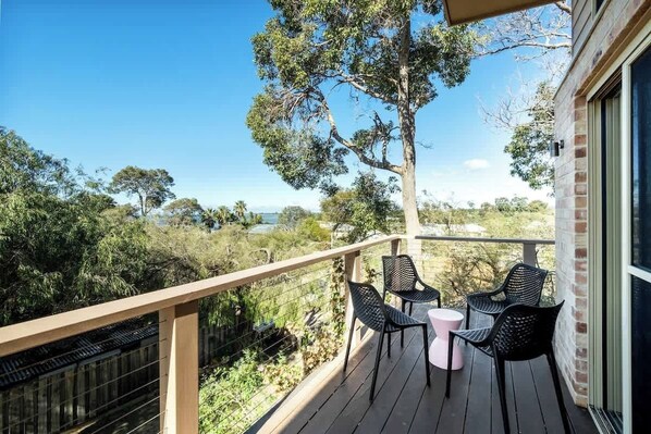 Balcony with ocean views