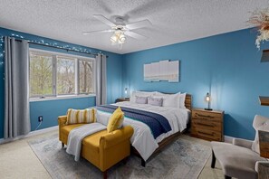 Discover the perfect balance of elegance and relaxation in this beautifully designed bedroom