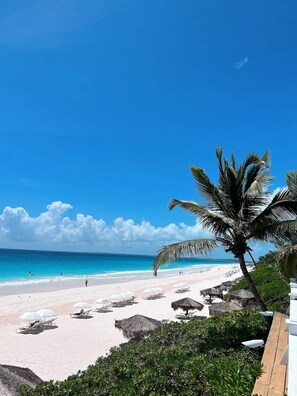 World-famous Pink Sands Beach, a 5 to 7 minute walk or 2 minute golf cart ride from Fig Tree House.