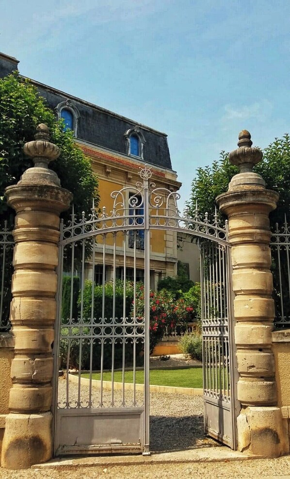 Garden entrance to  the Château 