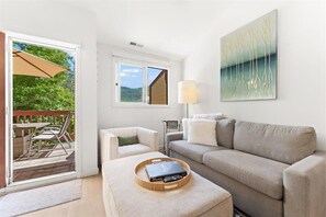 "American Leather" sleeper sofa.  High speed internet throughout our home.