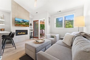 Unwind after a day on the slopes or hiking & stream movies, cable on our 50" TV.
